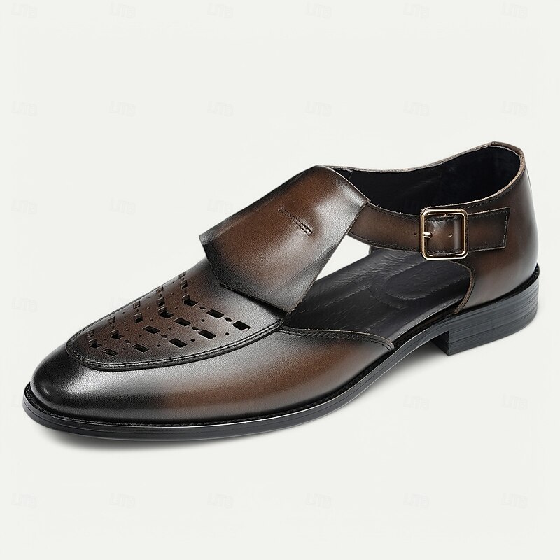 Classic Leather Fisherman Sandals for Men - Versatile Summer Shoes for Dressy and Casual Occasions3