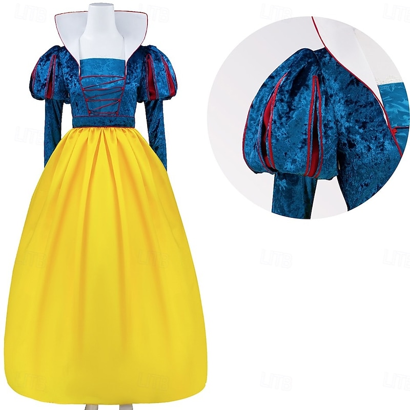 Snow White Princess Maid Dress Cosplay Costume Carnival Costume Dress Up Movie Cosplay for Women's Adults' Halloween Carnival World Book Day Performance Party2