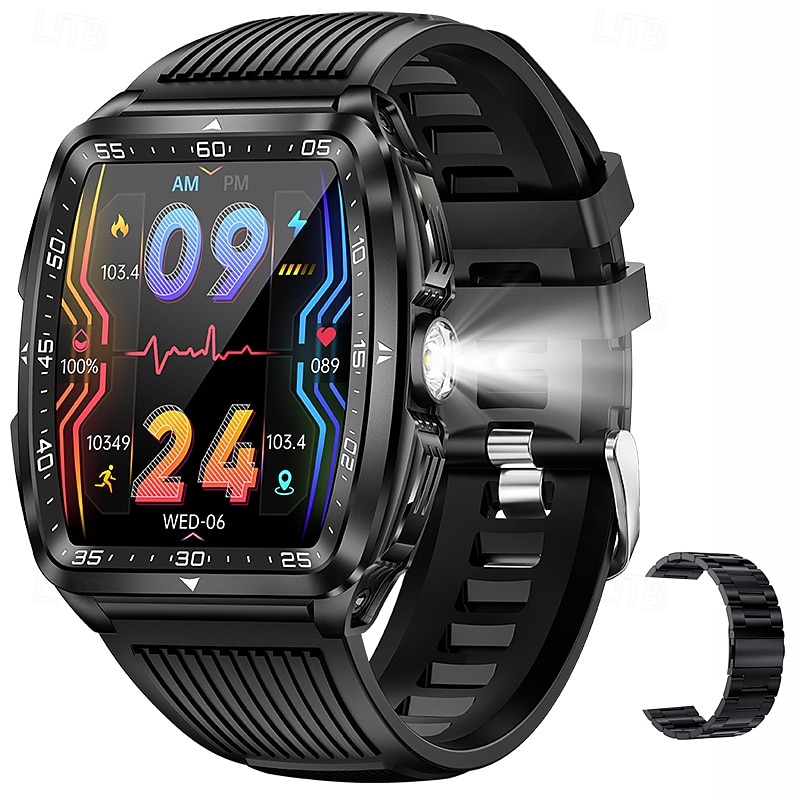 2025 New For Smart Watch Men IP68 5ATM Outdoor Sports Fitness Tracker Health Monitor 1.8 Inch BT Call Smartwatch2