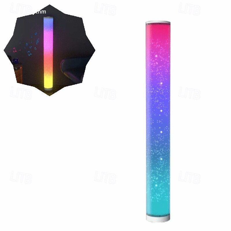 Modern Dimmable LED Floor Lamp with Music, Smart Mood Lighting for Gaming, Living Room, Bedroom2