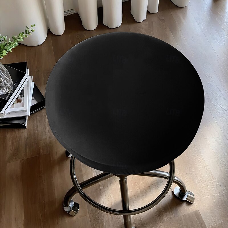 Waterproof Round Stool Covers Round Bar Stool Covers Bar Chair Covers Bar Stool Seat Covers Washable Stool Cushion Slipcover4