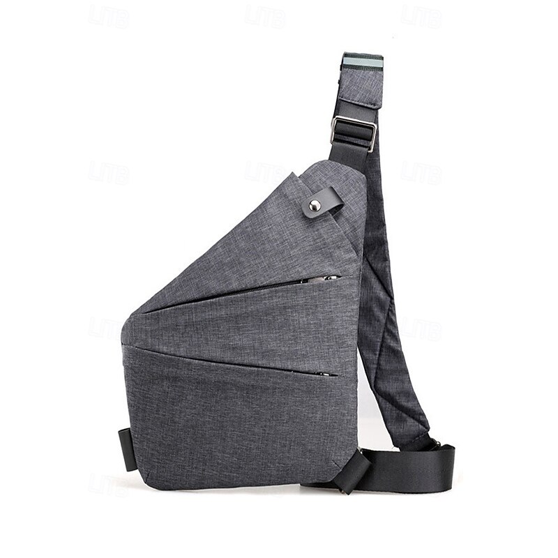 Men's Waterproof Anti-Theft Shoulder Bag Chest Bag - Fashion Crossbody Chest Bag, Lightweight Shoulder Bag, Suitable for Travel, Work and Daily Leisure Use4