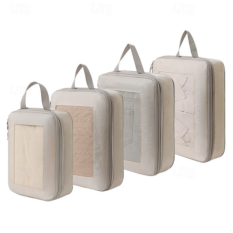 Compression Packing Cubes for Travel, Luggage & Backpack Organizer Set, Space Saver Storage Bags for Clothes, Shoes, Toiletries, Makeup & Digital Accessories4