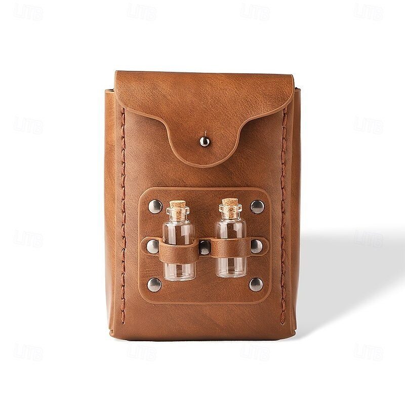 Punk & Gothic Medieval 17th Century Bag Belt Pouch Fancy Dress Men's Women's Unisex Halloween Carnival Masquerade Halloween Masquerade Adults' Bag Magic Bottle