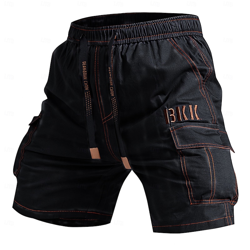Men's Tactical Shorts Cargo Shorts Camping Shorts Shorts Hiking Shorts Elastic Waist Multi Pocket Straight Leg Plain Moisture Wicking Wearable Knee Length Outdoor Casual Daily Fashion Streetwear