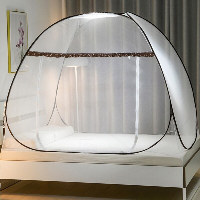 Pop Up Mosquito Net for Double Bed King Size Foldable Machardani Polyester Strong Net PVC Coated Corrosion Resistant Steel Wire3