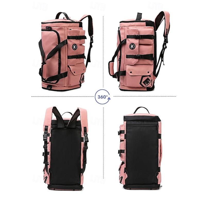 Large Capacity Travel Duffel Bag  Waterproof 3-in-1 Convertible Backpack & Shoulder Bag with Shoe Compartment, Multi-Pocket Gym Sports Bag for Men & Women  Ideal for Hiking, and Weekend Getaways4