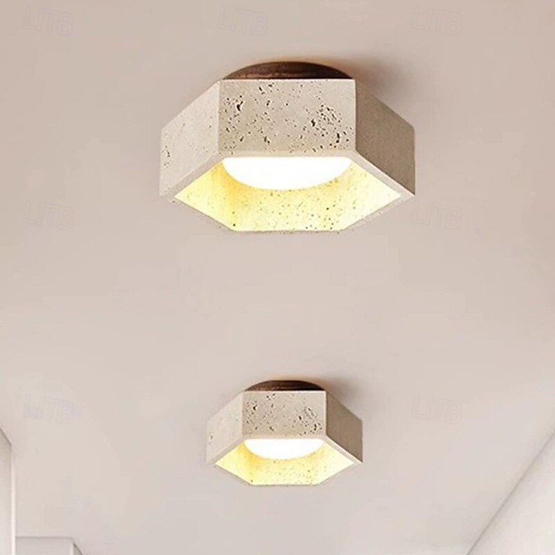 17 cm Geometric Shapes Ceiling Lights Stone Artistic Style Vintage Style Classic Style Vintage Country 110-120V 220-240V