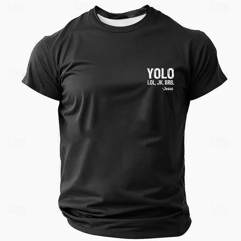 Easter Men's Funny Jesus T Shirt Short Sleeve T shirt 3D Print Crew Neck Shirt Designer Casual Party Holiday Black Dark Green Dark Blue Summer Spring Clothing Apparel S M L XL XXL XXXL4