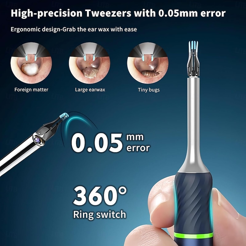 Bebird NOTE5 Ear Wax Removal Tool Camera Endoscope, 3Light Modes H-Speed WiFi 6Axis Intelligent Gyroscope Safe Professional 1080p Smart Visual Ear Cleaner with Camera4