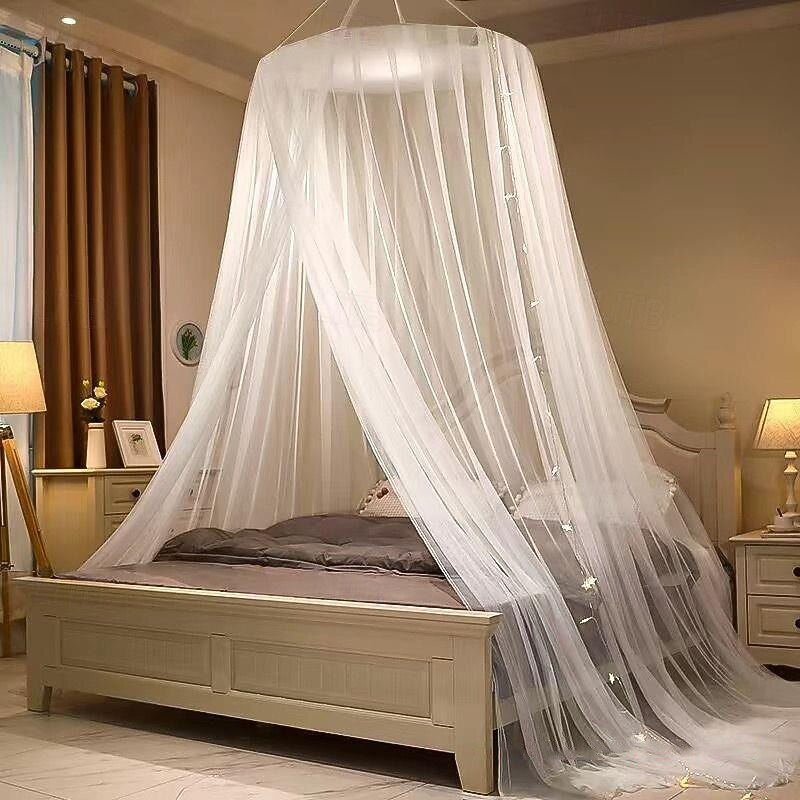 Princess Bed Net Canopy Bedding Decor Sweet Style Round Dome Mosquito Net Dome-Style for Household Use Hanging Princess-Style Tents To Prevent Mosquitoe