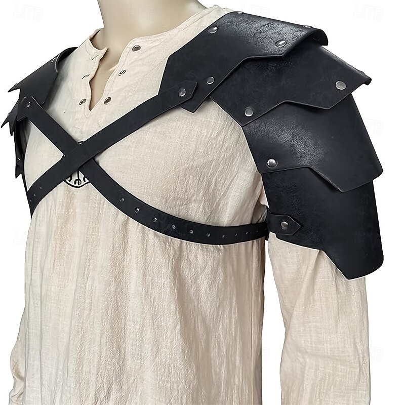 Punk & Gothic Medieval Renaissance Armor Chemise Shoulder Armor Fancy Dress Men's Women's Unisex Halloween Carnival Masquerade Performance Event / Party Stage Adults' Shoulder Armor2
