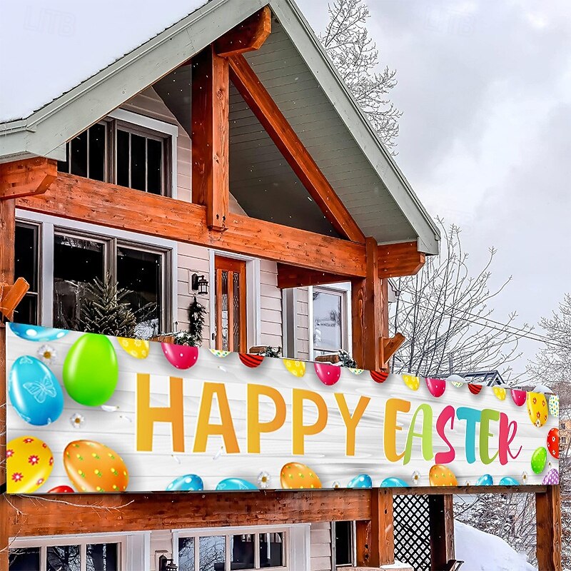 Outdoor Yard Banner Sign Decorations Outdoor Umbrella Barbecue Party Supplies Holiday Decor Indoor House Gathering