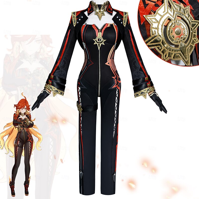 Genshin Impact Mavuika Anime Cosplay Costume Outfits Cosplay Suits Video Game Costumes Halloween Carnival Party Comic Con Costume For Women's Adults'