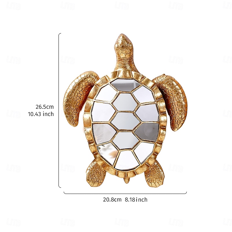 Mirror Mosaic Resin Turtle Wall Decor – Creative Animal-Inspired Hanging Decoration for Home, Party, or Aquarium – Unique Gift for Turtle Lovers3
