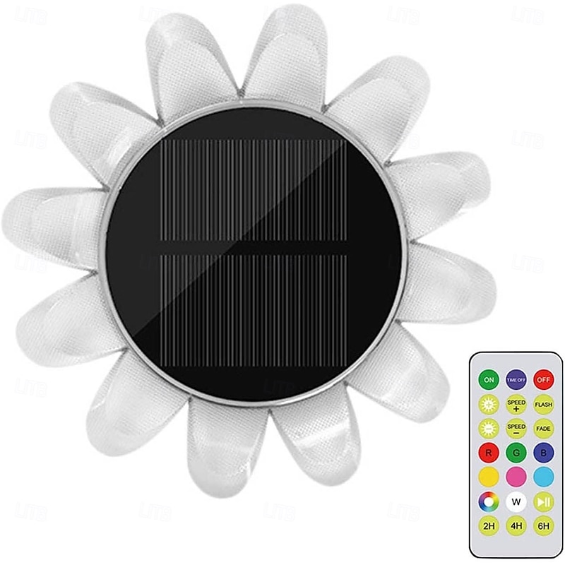 Floating Pool Lights Solar Outdoor Sunflower Lights IP68 Waterproof Floating Lighting, Amphibious Waterproof Floating Pond LED Night Lamps for Garden, Pool, Pond, Backyard Decor4