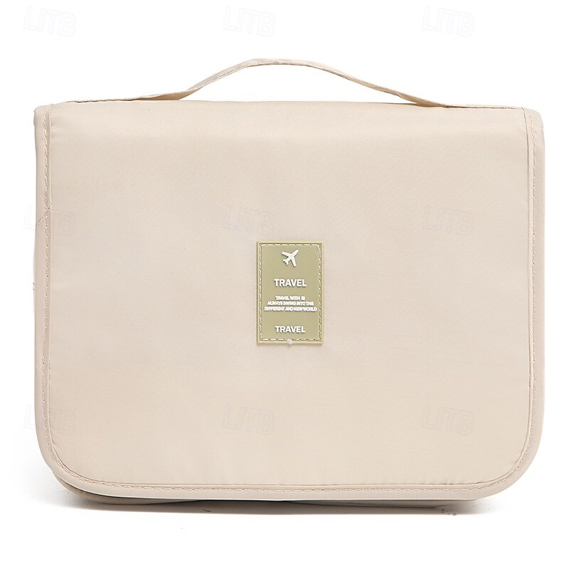 Portable Travel Toiletry Bag, Large Capacity Hanging Makeup Organizer, Handheld Storage Pouch for Travel2