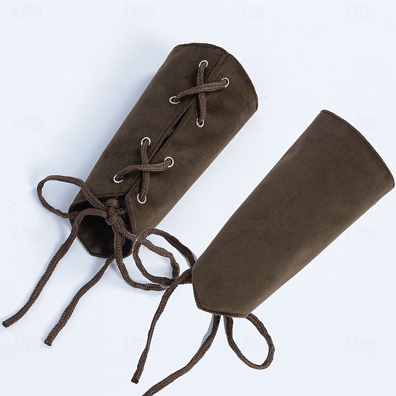 Medieval Renaissance 17th Century Wristband Knight Ritter Viking Archery Fancy Dress Men's Women's Unisex Viking Masquerade Performance LARP Adults' Wrist Brace All Seasons