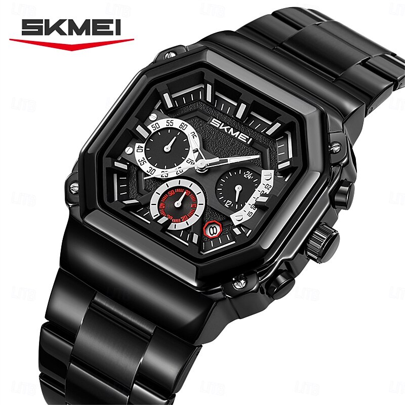 SKMEI Business Men's Watch Three Eyes Six Needles Multi functional Men's Quartz Watch