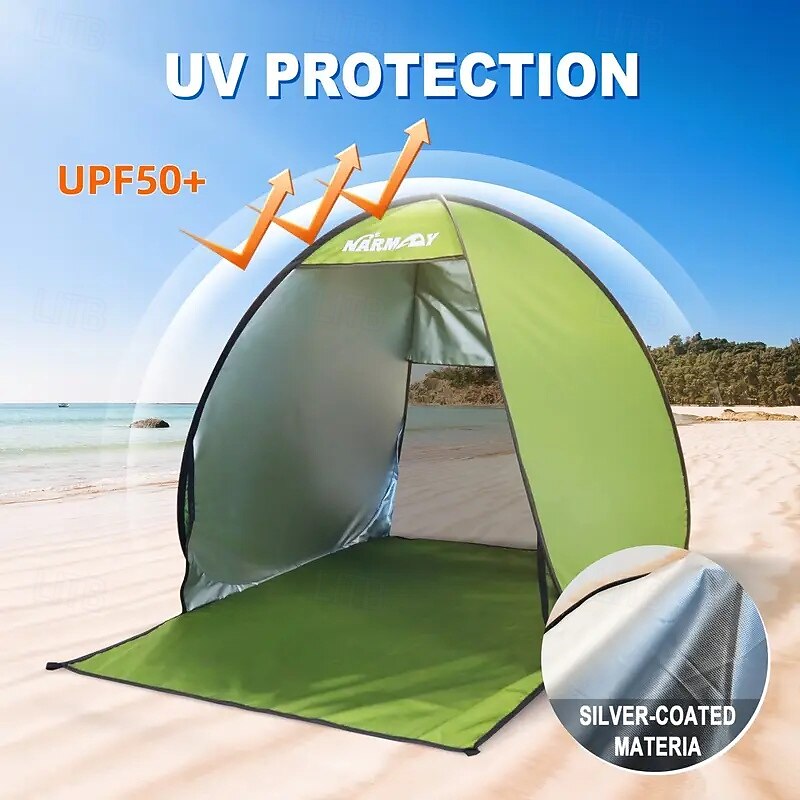 Pop-up Beach Tent - UV and Water Resistant Suitable for Camping Accommodates 2 People4