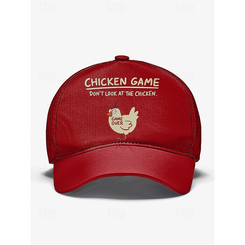 Funny Chicken Game Baseball Cap – Adjustable Unisex Embroidered Hat, Casual Sports Cap for Outdoor, Streetwear and Daily Wear3