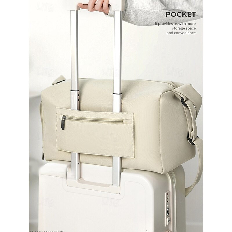 Large Capacity Travel Duffel Bag with Shoe Compartment – Waterproof Weekender Overnight Bag for Women & Men, Lightweight Gym Sports Tote for Yoga, Fitness and Business Trips4