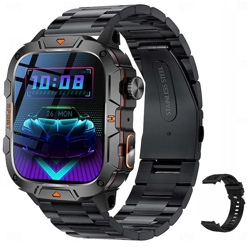 LED Men's Smart Watch Bluetooth Call Multi-Sport Mode Health Monitor Android iOS2