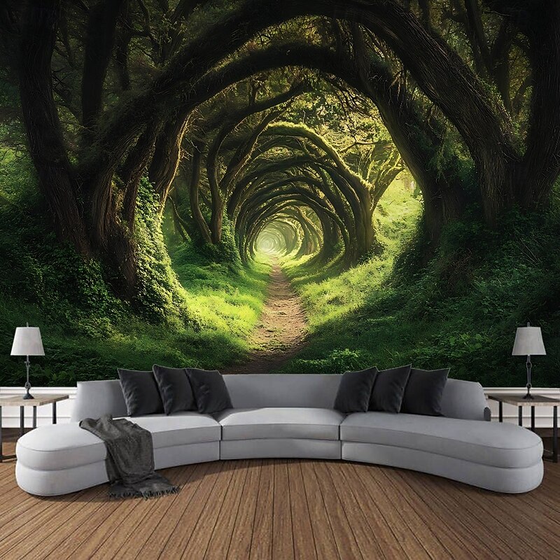 Mysterious And Ancient Trees Landscapes Plants Hanging Tapestries Murals Art Large-Scale Tapestries Murals Decorations Photos Backgrounds Curtains Home Furnishings Bedrooms Living Rooms3