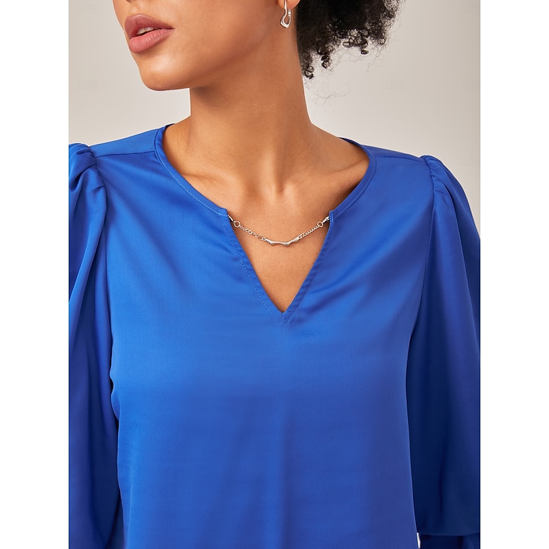 Elegant Vacation-Style Blue Top &  Wide leg Pants Set3