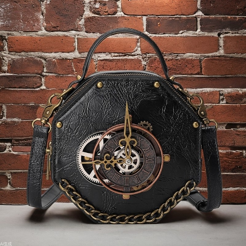 Punk & Gothic Steampunk Bag Crossbody Bag Rivet Gear Fancy Dress Women's Halloween Carnival Party Casual Daily LARP Adults' Bag