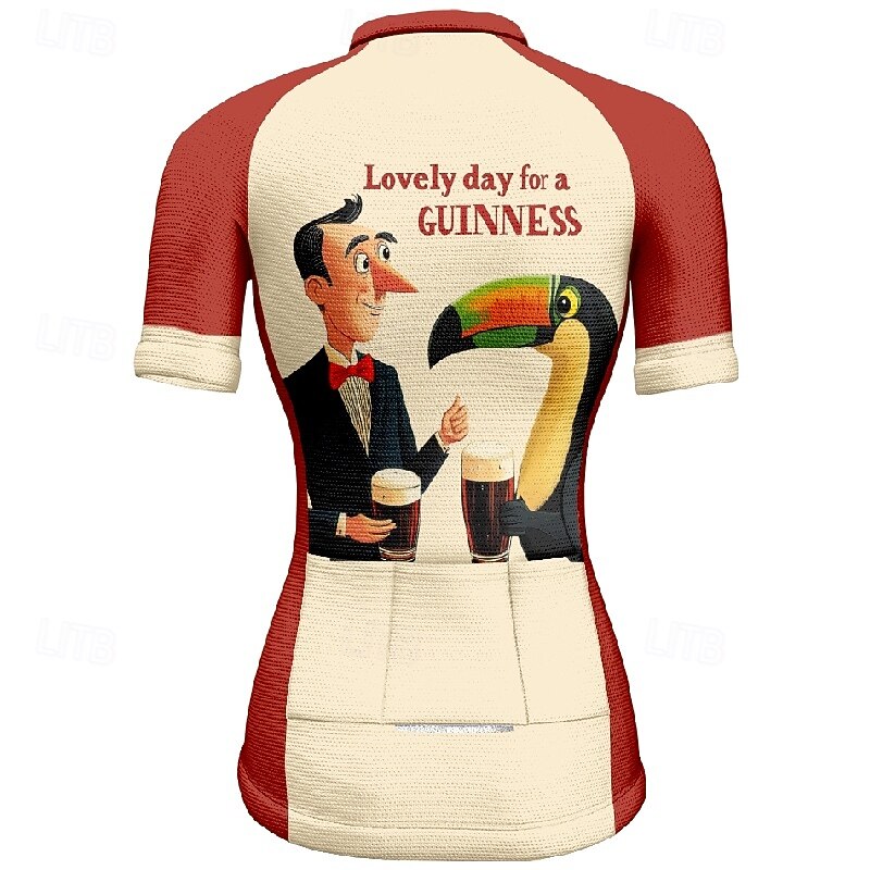 Women's Cycling Jersey Graphic Letter & Number Short Sleeve Bike Tee Tshirt Jersey with 3 Rear Pockets Mountain Bike MTB Quick Dry Anatomic Design Wicking Breathable Sports Wine Red Green Clothing4