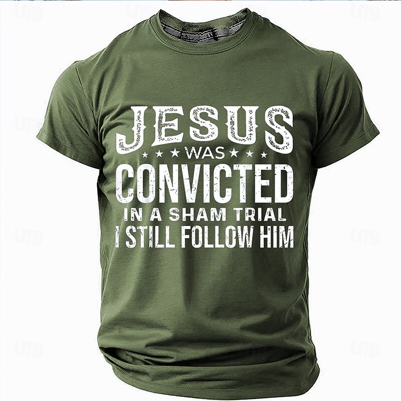 Easter Men's Funny Jesus T Shirt Short Sleeve T shirt 3D Print Crew Neck Shirt Designer Casual Party Holiday Black Red Blue Summer Spring Clothing Apparel S M L XL XXL XXXL2