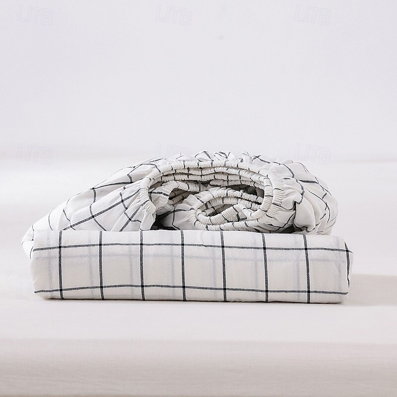 Mandala Geometric Fitted Sheets Single Small Double King Super King Small Square Bottom Sheets Twin Full Size Bedsheet Bed White Multicolor3