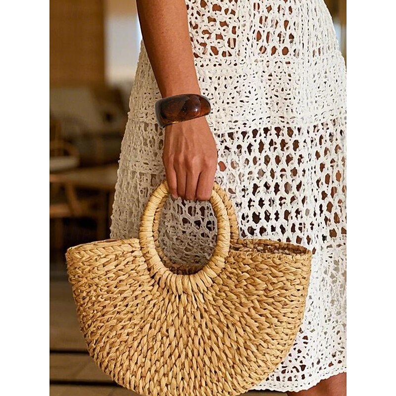 Women's Bohemian Smudge Marbled Acrylic Bracelet - Stylish and Unique - Perfect for Beach Vacations, Daily Wear and Casual Parties4