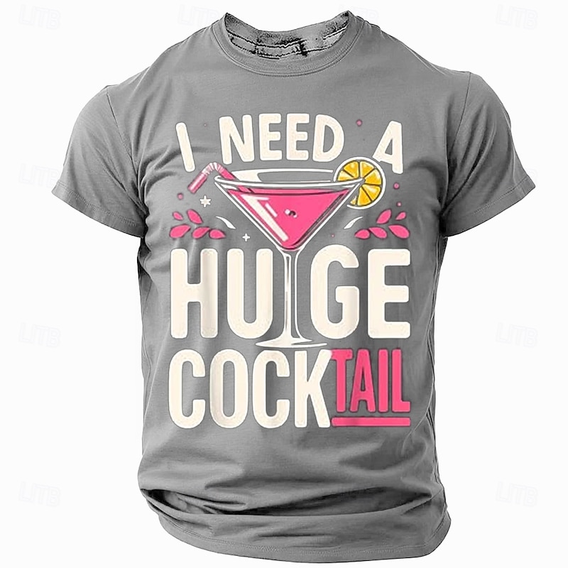 Men's Funny Slang T Shirt Short Sleeve T shirt 3D Print Crew Neck Shirt Fashion Daily Street Daily Black Blue Gray Summer Spring Clothing Apparel S M L XL XXL XXXL2