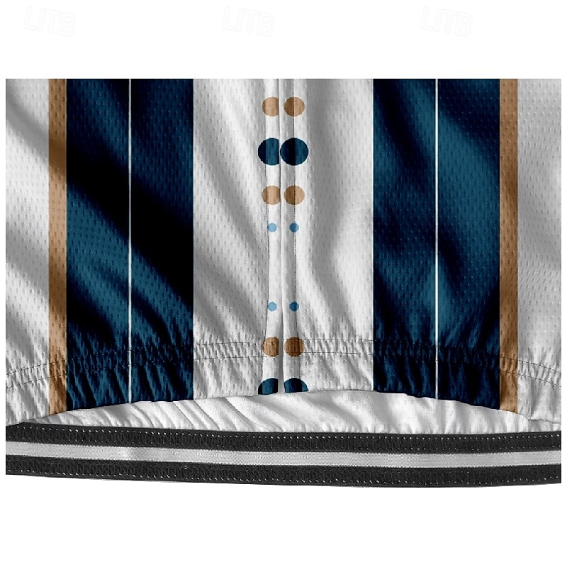 Men's Cycling Jersey Geometric Argyle Short Sleeve Bike Tee Tshirt Jersey with 3 Rear Pockets Mountain Bike MTB Quick Dry Anatomic Design Wicking Breathable Sports Red Navy Blue Blue Clothing Apparel4