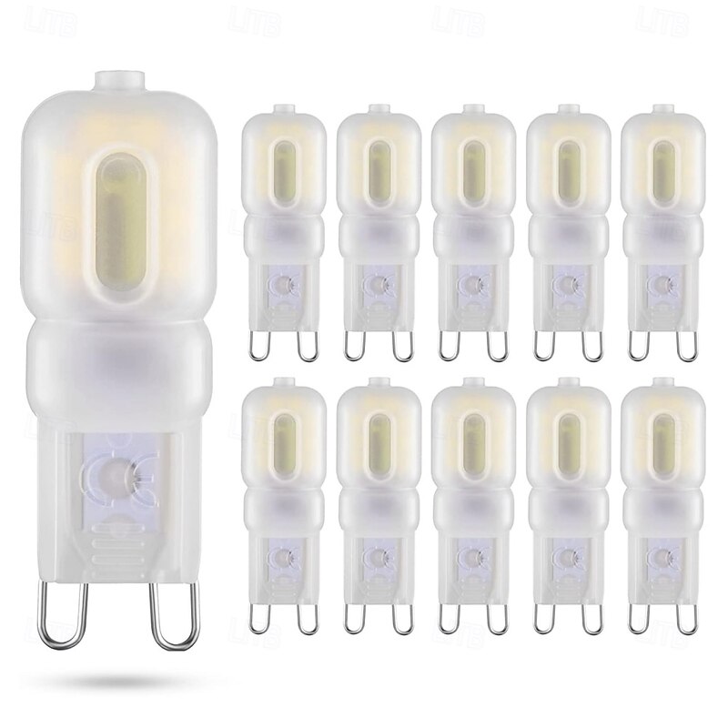 G9 LED Light Bulbs 3W 5W Equivalent to 30W 50W Halogen lamp 220V Dimmable Bulb for Indoor Chandeliers Ceiling Lights 10pcs