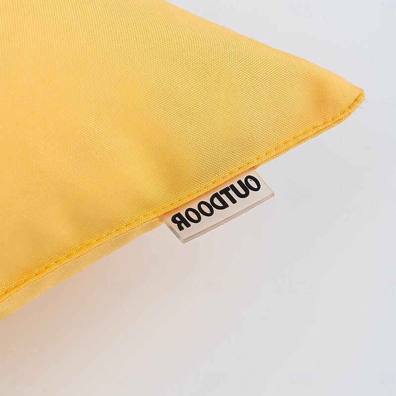 Solid Color Pillowcase Outdoor Waterproof Technology Pillowcase Coated Outdoor Garden Sofa Cushion Modern Simple 1pc3