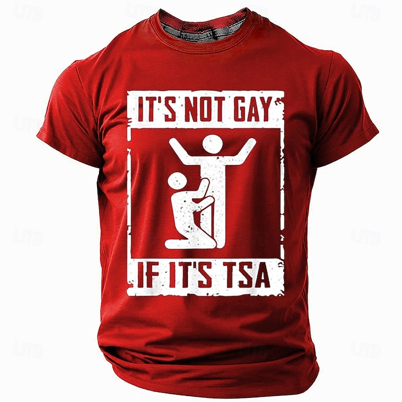 Men's Adult Humor Funny Slang T Shirt Short Sleeve T shirt 3D Print Crew Neck Shirt Fashion Daily Street Daily Black Red Blue Summer Spring Clothing Apparel S M L XL XXL XXXL