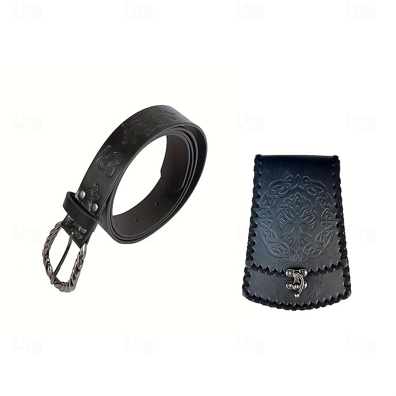 Medieval Renaissance Bag Waist Belt Fancy Dress Men's Women's Unisex Halloween Carnival Masquerade Performance LARP Adults' Bag Waist Belt2