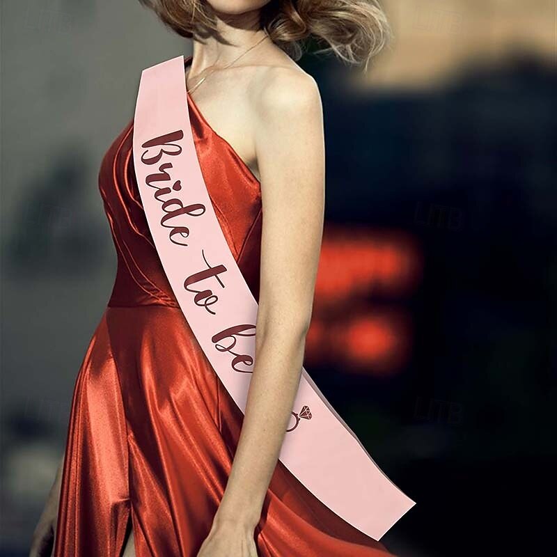 12 pcs Bride to be Sash Adults' Women's Wedding Bridal Shower Bachelorette Party Halloween Carnival Easy Carnival Costume3