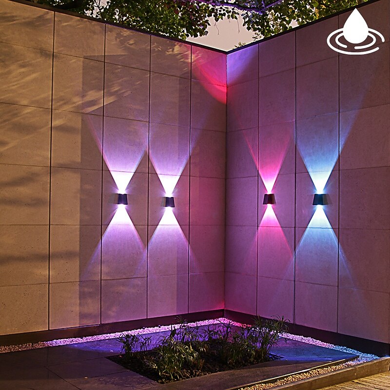 Solar Outdoor Wall Light Waterproof High Brightness Garden Decor Lights Backyard Courtyard Home Decor Solar LED Wall Lamps