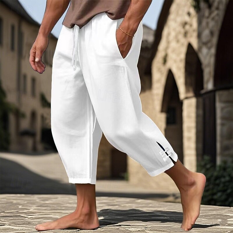 Retro Vintage Medieval Renaissance Pirate Pants Pirate Viking Solid Color Fancy Dress Men's Pirate Vacation Casual Daily LARP Adults' Pants Spring & Summer3