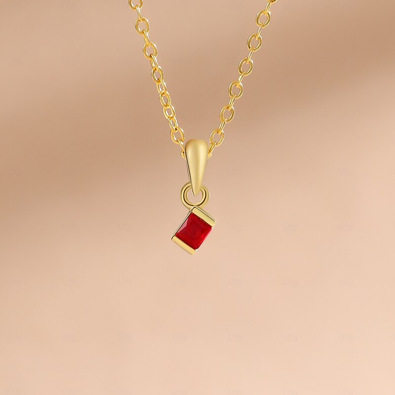 Personalized Birthstone Necklace Custom Best Gift for Mom Jewelry for Wife, Girlfriend, or Mom with Natural Gemstone Pendant4