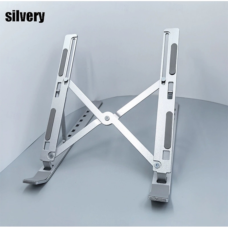 Adjustable Laptop Stand - Foldable, Portable Aluminum Alloy Stand, Breathable and Lightweight, Compatible Laptops, and Tablets4