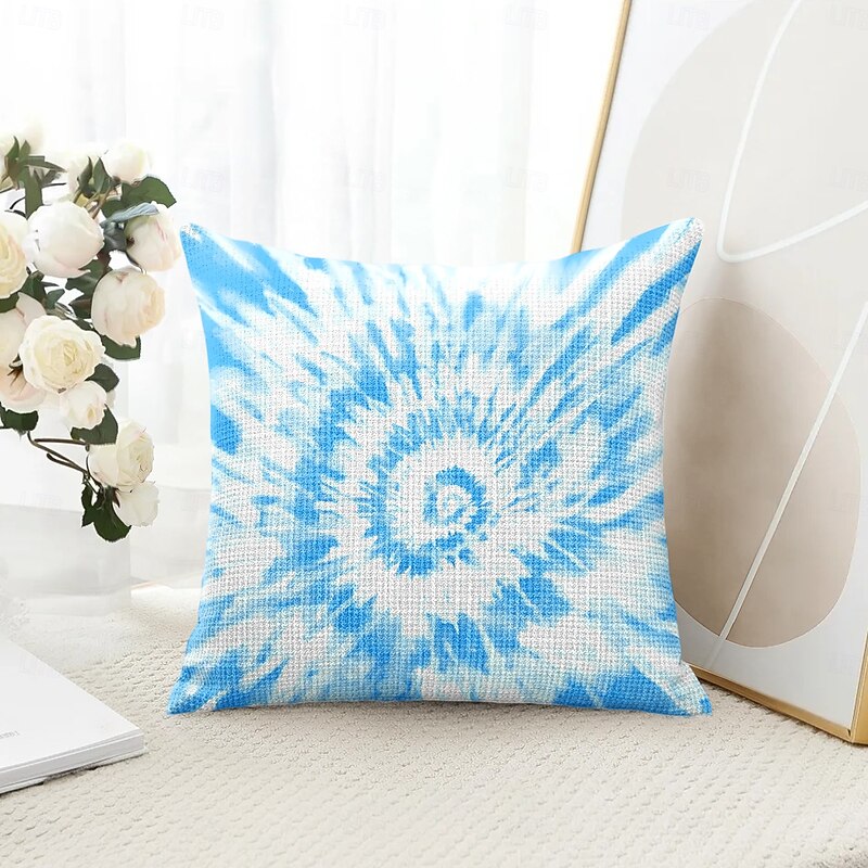 Mandala Tie Dye Decorative Toss Pillows Cover 1PC Soft Square Couch Cushion Case Pillowcase for Bedroom Livingroom Sofa Chair3