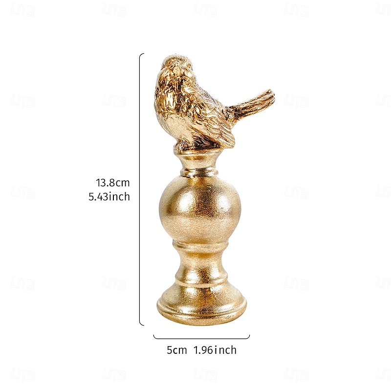 Bird Figurine, Resin Home Decor Craft, Cozy Desktop Decoration for Office, Family, Hotel, and Restaurant Tabletop Ornament3