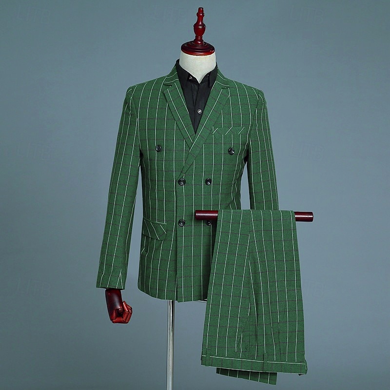 Retro Vintage Roaring 20s 1920s Masquerade Suits & Blazers The Great Gatsby Fancy Dress Men's Masquerade Party / Evening Bachelorette Party Adults Coat Vest Pants