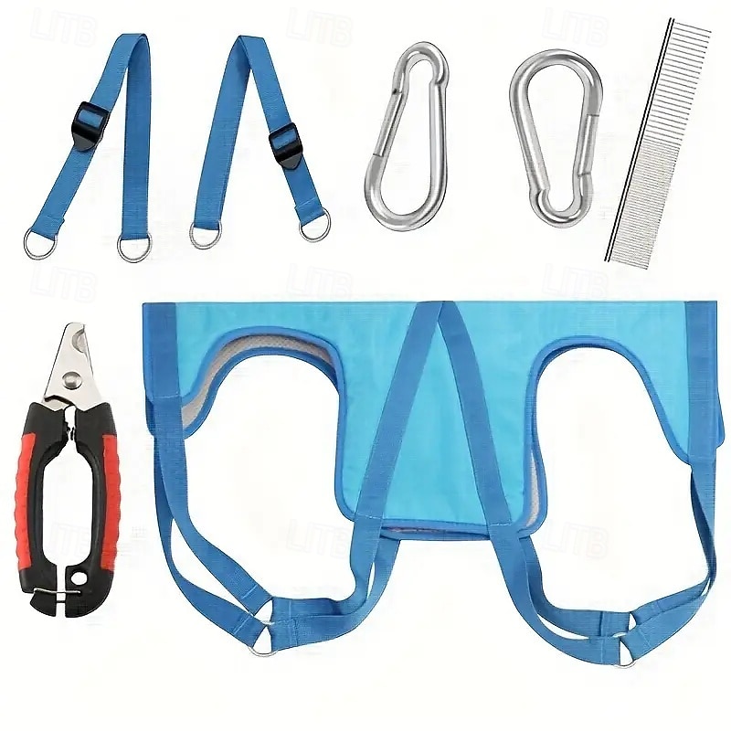 Small Medium Dog Nail Trimming Hammock - Pet Grooming Cathammock - Grooming Trimming Set