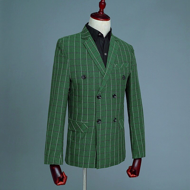 Retro Vintage Roaring 20s 1920s Masquerade Suits & Blazers The Great Gatsby Fancy Dress Men's Masquerade Party / Evening Bachelorette Party Adults Coat Vest Pants4